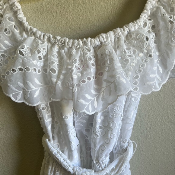 NWT LILY PULITZER EYELET OFF SHOULDER DRESS - Picture 2 of 4